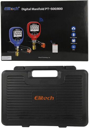 Elitech PGW-800 HVAC مقياس الضغط العالي الرقمي IP65 مقاوم للماء -14.5 ~ 800 PSI 1/8 ''NPT in Kuwait