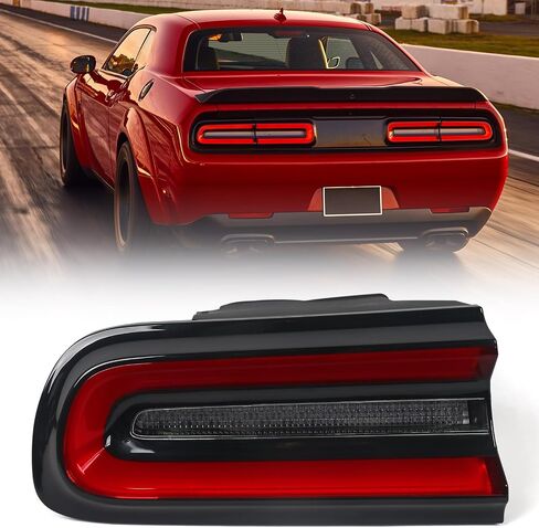 RH Outer Tail Light Compatible with Dodge Challenger 2015-2020 Rear Tail Light Brake Lamp Assembly Right Passenger Side 68403954AB CH2801207 in Saudi Arabia