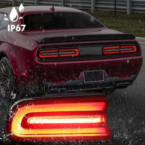 RH Outer Tail Light Compatible with Dodge Challenger 2015-2020 Rear Tail Light Brake Lamp Assembly Right Passenger Side 68403954AB CH2801207 in Saudi Arabia