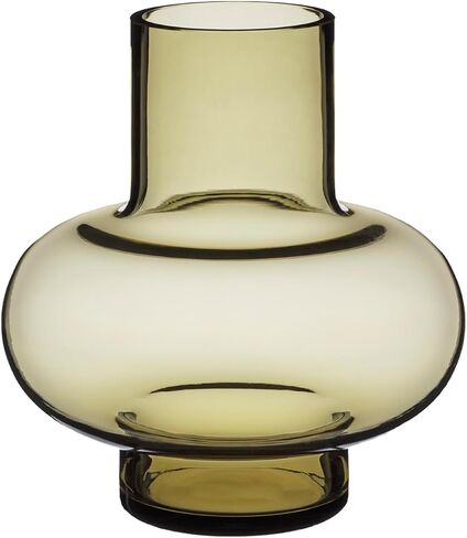 MARIMEKKO Clear Glass Flower Vase — Upgrade Your Home Decor with Our Modern Vases for Centerpieces — Perfect Small Glass Vases for Flowers (4" L x 4" W) in Saudi Arabia