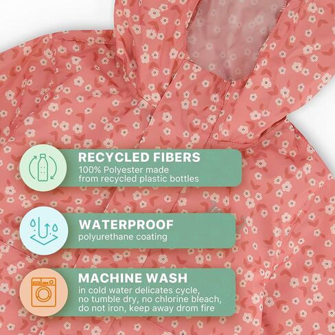 Deux par Deux Printed Packable Windbreaker for Kids and Toddlers in Saudi Arabia
