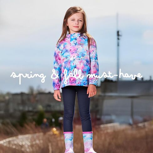 Deux par Deux Printed Packable Windbreaker for Kids and Toddlers in Saudi Arabia