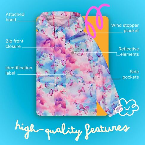 Deux par Deux Printed Packable Windbreaker for Kids and Toddlers in Saudi Arabia