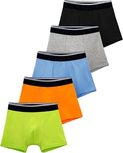 TIICHOO Boys Incontinence Underwear Washable Cotton Kids Incontinence Boxer Briefs 5 Pack in Saudi Arabia