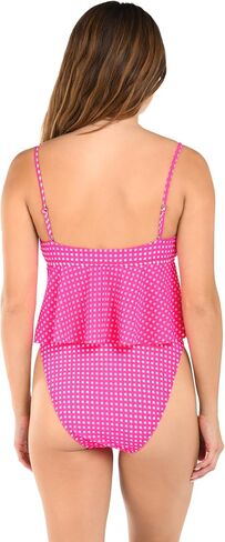 Citrus Women's Flounce Tankini Swimsuit Top in Saudi Arabia