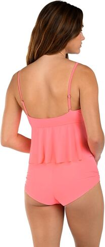 Citrus Women's Flounce Tankini Swimsuit Top in Saudi Arabia