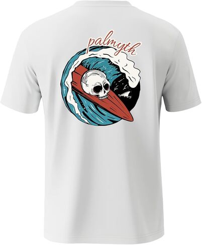 Palmyth Fishing Shirts for Men Sun Protection Shirts Short Sleeve UPF 50+ T-Shirt Tee Quick Dry in Saudi Arabia