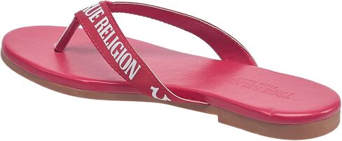 True Religion Women’s Logo Flip Flop Sandals – Slim Strap Design with Branded Detailing in Saudi Arabia