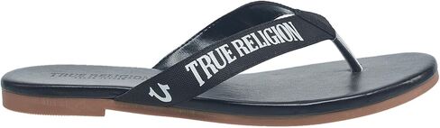 True Religion Women’s Logo Flip Flop Sandals – Slim Strap Design with Branded Detailing in Saudi Arabia