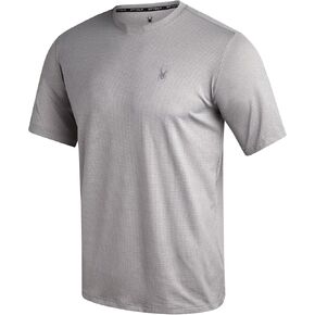 Spyder Mens Athletic Shirts - Moisture Wicking Short Sleeve Crewneck Workout Shirts for Men, Athletic Tops for Gym & Running