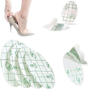 Zealburst Self Adhesive Invisible Heel Anti-Wear Sticker 100PCS, Wear Foot Care Heel Protection Pad, Heels Stickers Transparent Thin for High Heels
