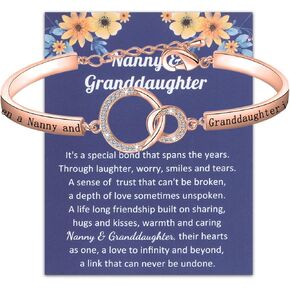 BNQL Nanny & Granddaughter Bracelet - Gifts for Nanny & Babysitter