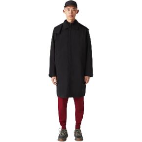 Lacoste Men's Detachable Hood Knee-Length Water-Resistant Parka