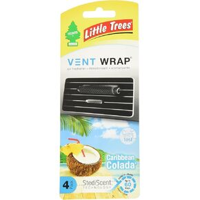 Little Trees Vent Wrap Air Freshener 4-Packs Car Air Freshner (Black Ice)