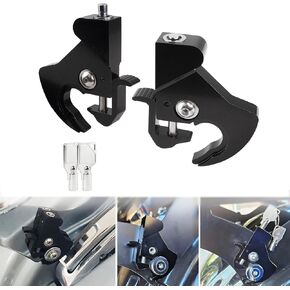 قفل قابلة للفصل مجموعة مقاطع الالتحام الدوار مع مفاتيح لوكي لأمتعة Sissy Bar Mounting متوافق مع Harley Davidson Touring Dyna Softail Sportster 1984-2024