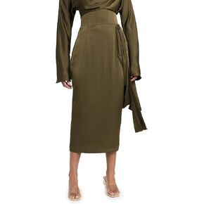 Andrea Iyamah Women's Ido Drape Midi Skirt