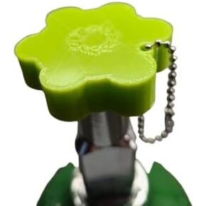 3D Printed Medical Oxygen Cylinder Wrench Knob, Oxygen knob Keychain, Durable USA Made, Fits Oxygen CGA-870 Post Valves - Oxygen Tank Key Wrench, Oxygen Wrench, Medical Oxygen Knob - Green