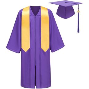 Graduation Gowns for Adults Robe Masters Cap and Tassel 2025 5 PCS High School and Bachelor