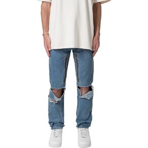 mnml Men's D530 Zipper Straight Denim in Kuwait