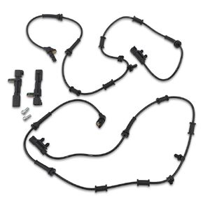 4pcs السائق الأيسر الأمامي والخلفي وجانب الراكب الأيمن ABS SPEED SESSORS متوافقة مع Jeep Wrangler 2007-2017 Wrangler JK 2018 Liberty 2008-2012 Dodge Nitro 2007 2010 2011