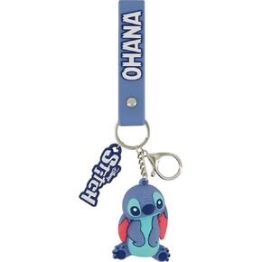 Disney Stitch Keychain, Scrump Charm Wristlet with Key Ring