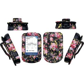 Premium Fitted Leather Case with Screen Protector, Belt Clip & Carabiner, for Freestyle Libre 2/3 (Catharanthus) in Saudi Arabia