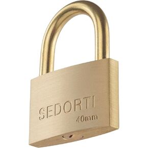 قفل SEDORTI مقاوم للطقس، قفل من النحاس الصلب مع تكبل نحاسي طويل، بعرض 1-1/2 بوصة، قفل بحري in Kuwait