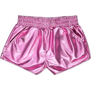 iscream Big Girls Shiny Metallic Sporty Short Pretty Pastel Collection
