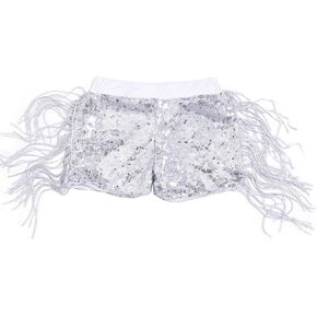 شورتات الفتيات Tessel Sequin Sparkle Short Bants Kids Birthday Party Shorts Summer Dance Concert Halloween Clothes