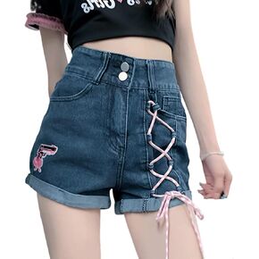 y2k harajuku style kawaii القوطية الساق المستقيمة فضفاضة خط مطوي عتيقة طمث الجينز السراويل الجينز
