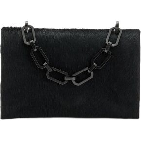 Yua Luxe Clutch, Black