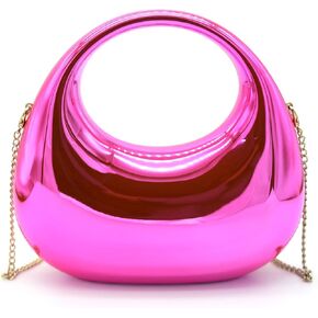 Acrylic Evening Clutch Purse for Women, Metallic Purse Evening Handbags Moon Hobo Bag, Evening Purse for Wedding Party Prom