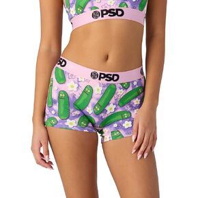 PSD Women's Rick & Morty Boy Shorts - Full Coverage Women's Underwear - Comfortable Stretch Panties for Women