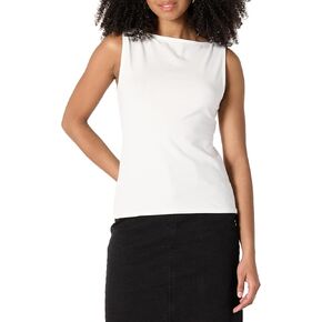 Amazon Essentials Women's Slim-Fit Rib Knit Boatneck Layering Tank