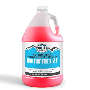 WINTER PRUF® RV Antifreeze for Winterizing Non Toxic, Alcohol Free | Trusted OEM Supplier | Safe for Camper, Marine, Cabin, Hot Tub & Pool Winterizing - Burst Protection -50°F - Made in USA