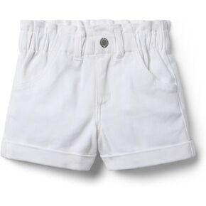 Janie and Jack Girls' White Denim Shorts (Toddler/Little Big Kid)
