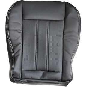 Driver Or Passenger Side Bottom Perforated Breathable Replacement Leather Seat Cover Black #XLX1 Compatible with Chrysler Town & Country 2011 2012 2013 2014 2015 2016