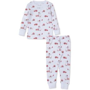 Kissy Kissy Boys Toddler Pajamas Firetruck Fun Print Long Pajamas Set