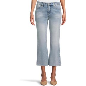 Liverpool Women's Hannah High-Rise Cropped Flare with Cut Hem Jean 25"