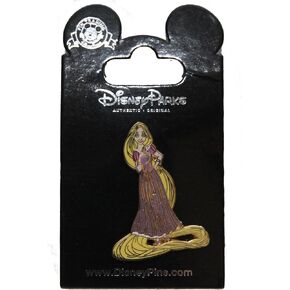 Disney Princess Rapunzel Glitter Dress Tangled Pin 93357