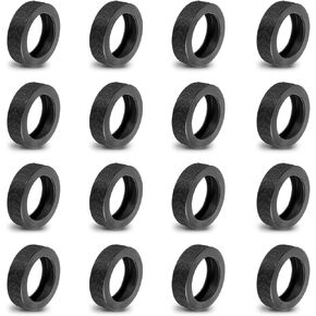 16 PCS COVERS ALGAGE COVERS ، واقي أمتعة السيليكون يغطى بعجلة الدوران 2-2.4 "، ومقاومة للارتداء ، ومضادة للضوضاء ، وملحقات السفر الأساسية (أسود)
