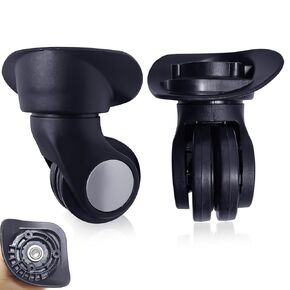 Luggage Wheels Replacement for Suitcase, Replacement Luggage Wheel Repair Suitcase Bag Parts Spinner Casters (W024-a Pair 2 Pcs)