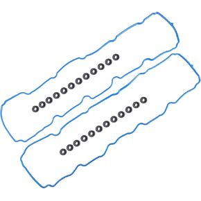 X AUTOHAUX Engine Valve Cover Gasket for Jeep Grand Cherokee 4.7L 1999-2003 for Dodge Dakota Durango 4.7L 2000-2003 53020877 53020878 VS50521R