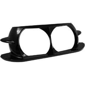 HDBUBALUS Motorcycle Headlight Trim Ring Cover Dual Headlamp Bezel Fit for Harley Road Glide 2015-2023 Vivid Black