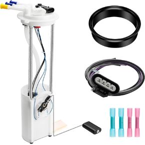 Electric Fuel Pump Assembly w/Sending Unit & Fuel Pressure Sensor Compatible with 1999 2000 2001 2002 2003 2004 Chevy Silverado GMC Sierra 1500 2500 3500 (4.3L 4.8L 5.3L 6.0L 8.1L), Replaces E3500M