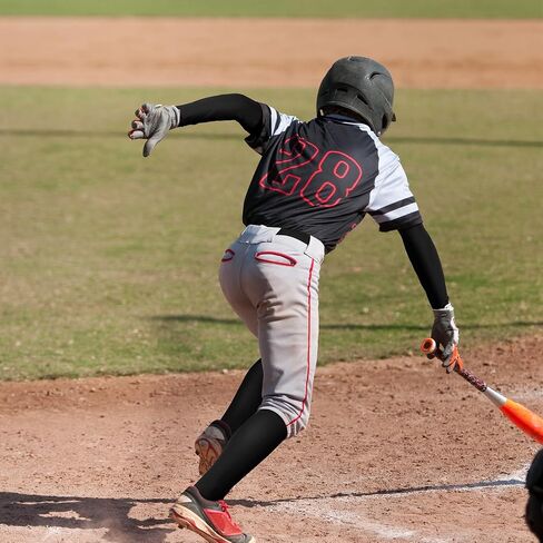 Haysandy Baseball 3 أزواج جوارب 1 حزام 1 كم ذراع كومبو مجموعة للشباب قابل للتعديل حزام الكرة اللينة جوارب مرنة كم الذراع (كبير، أحمر) in Saudi Arabia