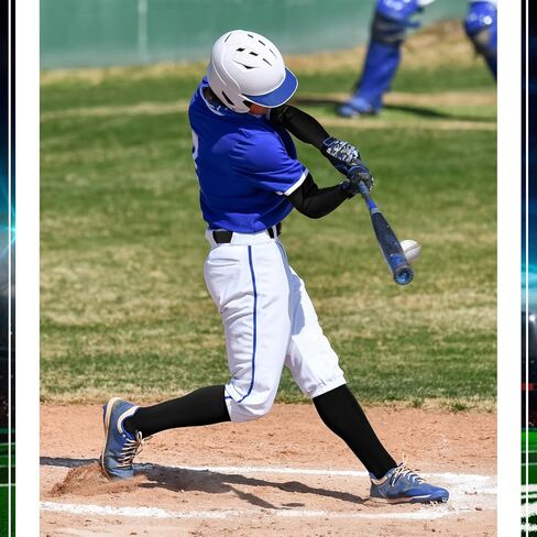 Haysandy Baseball 3 أزواج جوارب 1 حزام 1 كم ذراع كومبو مجموعة للشباب قابل للتعديل حزام الكرة اللينة جوارب مرنة كم الذراع (كبير، أحمر) in Saudi Arabia