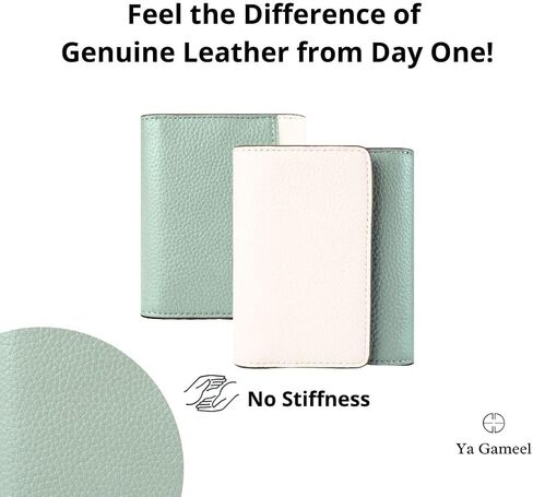 RFID-Blocking Women's Real Leather Wallet with Large Capacity and Wristlet - Small, Secure, and Chic - Conveniently Holds Cards, Cash, and Coins (Mint - RFID Protected with Wristlet) in Saudi Arabia