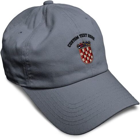 Speedy Pros Soft Baseball Cap Asia Croatian Flag Seal Embroidery Cotton Dad Hats for Men & Women in Kuwait