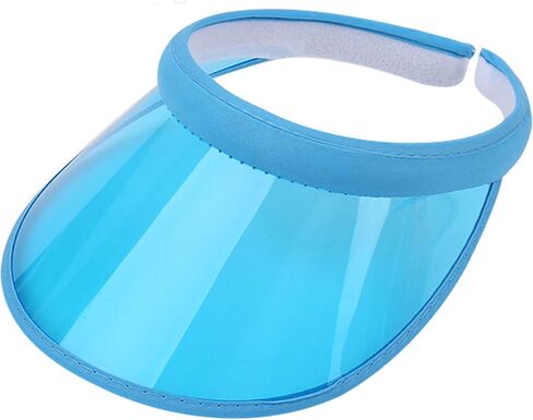 KORADI Women's Sun Visor Hats 3 Pack PVC Plastic Visors Wide Brim Clear Sun Hat Summer UV Protection Beach Cap UPF 50 in Saudi Arabia